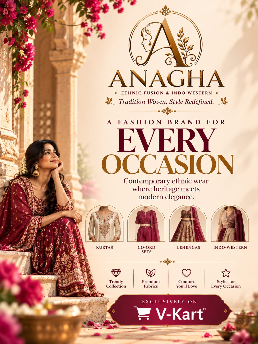 ANAGHA campaign — a fashion brand for every occasion